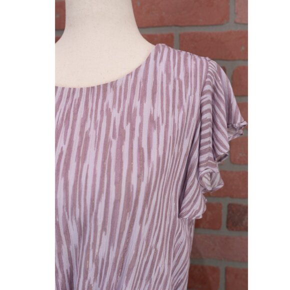 NWT - Purple Flutter Sleeve Dress - Size Small - Picture 6 of 13